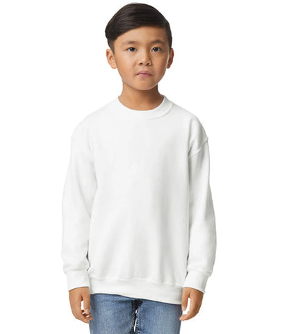 Gildan GD56B Gildan Kids Heavy Blend™ Drop Shoulder Sweatshirt in White