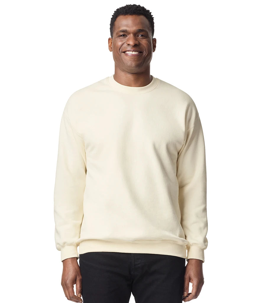Gildan GD67 Gildan SoftStyle® Midweight Crew Neck Sweatshirt in Off White