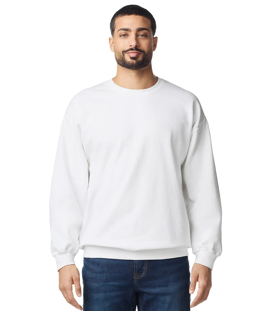 Gildan GD67 Gildan SoftStyle® Midweight Crew Neck Sweatshirt in White