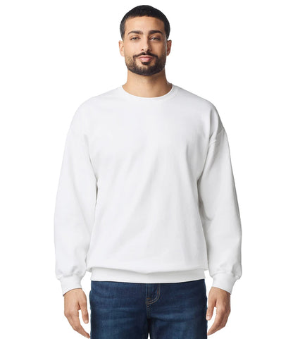 Gildan GD67 Gildan SoftStyle® Midweight Crew Neck Sweatshirt in White
