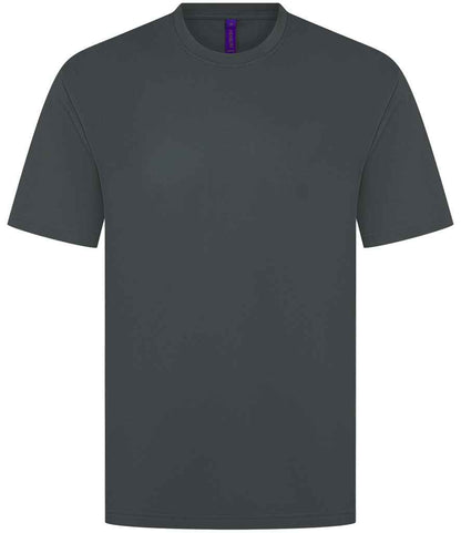 Henbury H075 Coolplus t-shirt Charcoal