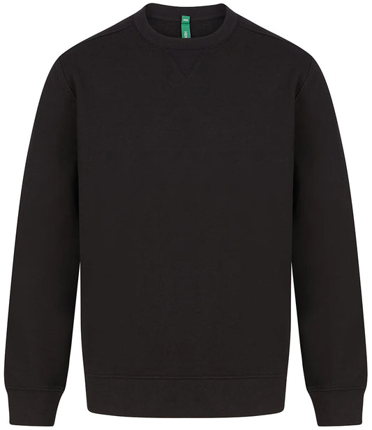 Henbury H840 Henbury Unisex Sustainable Sweatshirt in Black