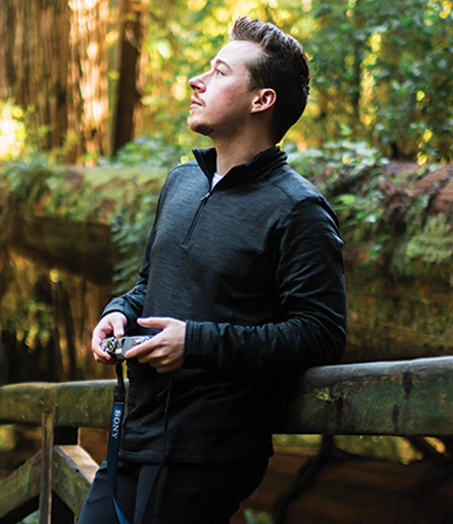 Stormtech HTZ1 Stormtech Base Thermal Zip Neck Top in Dolphin