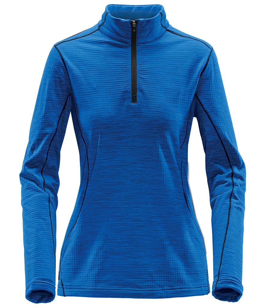 Stormtech HTZ1W Stormtech Ladies Base Thermal Zip Neck Top in Ocean Blue