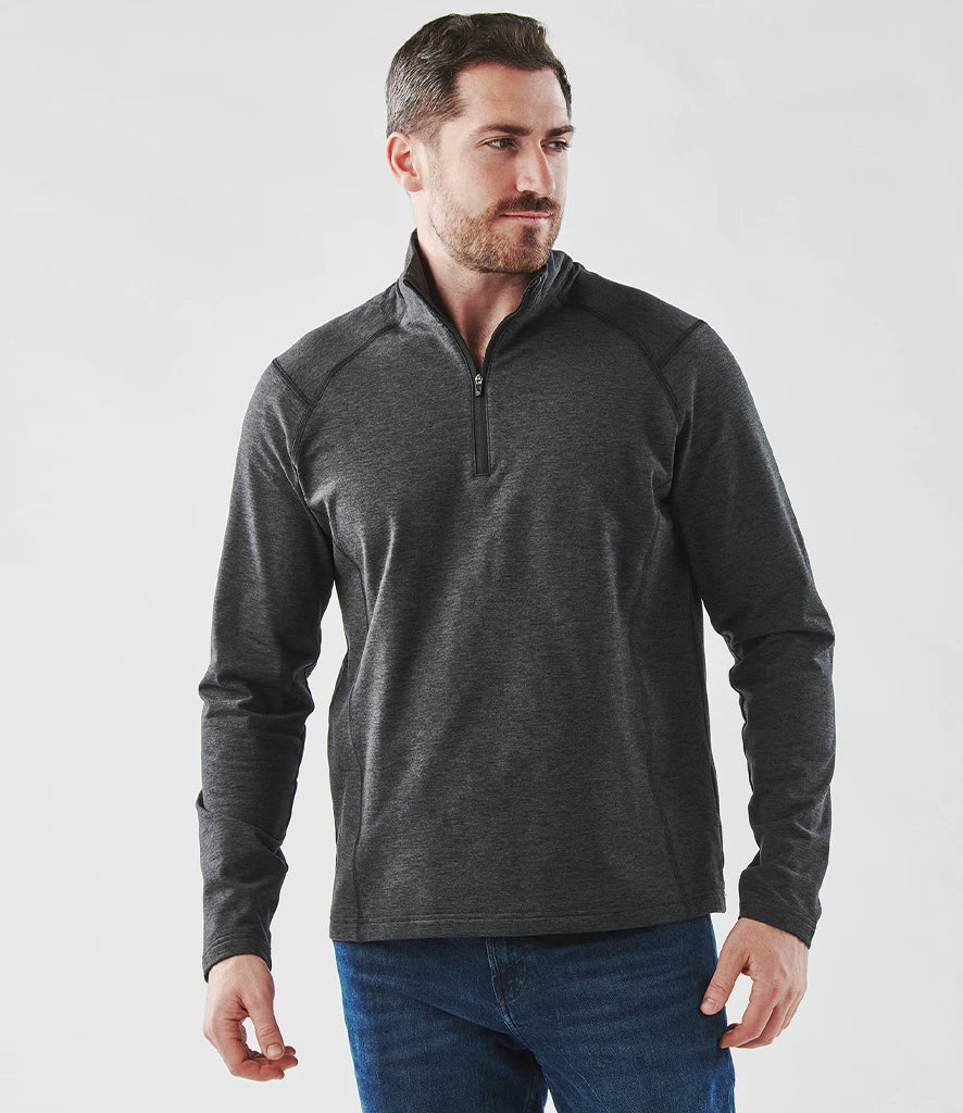 Stormtech HTZ2 Stormtech Treeline Performance 1/4 Zip Pullover in Black Heather