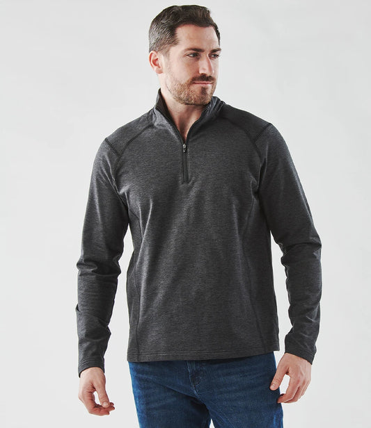 Stormtech HTZ2 Stormtech Treeline Performance 1/4 Zip Pullover in Black Heather
