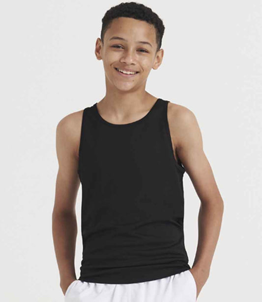 Just Cool JC007B AWDis Kids Cool Vest in Jet Black