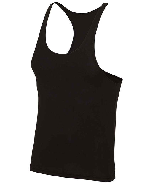 Just Cool JC009 AWDis Cool Muscle Vest in Jet Black
