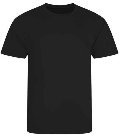 Just Cool JC020 Cool Smooth T-Shirt in Jet Black