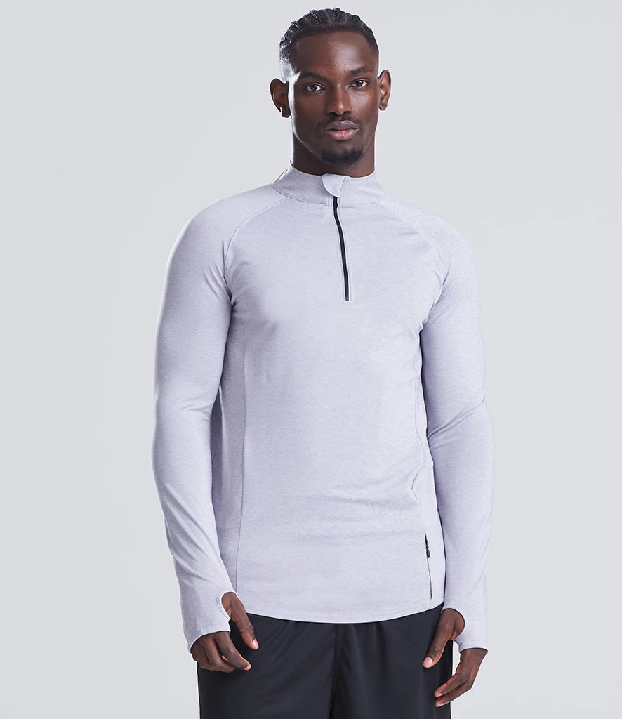 Just Cool JC030 AWDis Cool-Flex™ Half Zip Top in Silver Grey