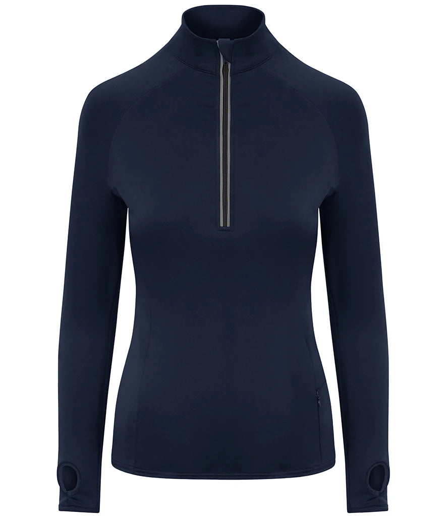 Just Cool JC035 AWDis Ladies Cool-Flex™ Half Zip Top in French Navy