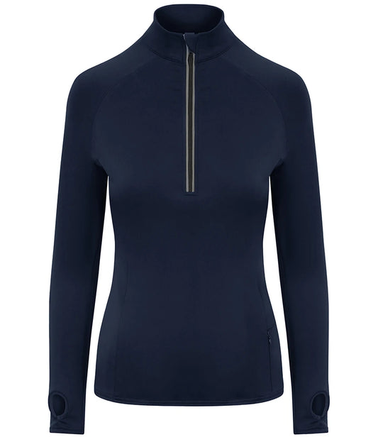 Just Cool JC035 AWDis Ladies Cool-Flex™ Half Zip Top in French Navy