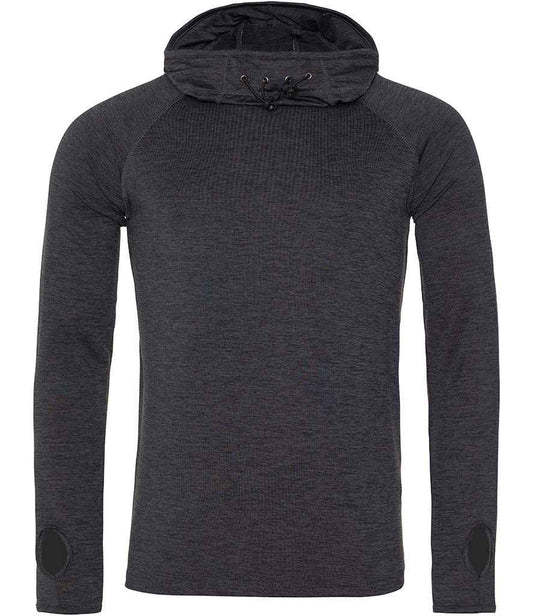 Just Cool JC037 Cool Cowl Neck Top in Black Slate Melange