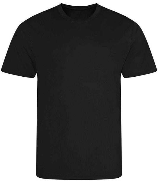 Just Cool JC201 Cool Recycled T-Shirt in Jet Black