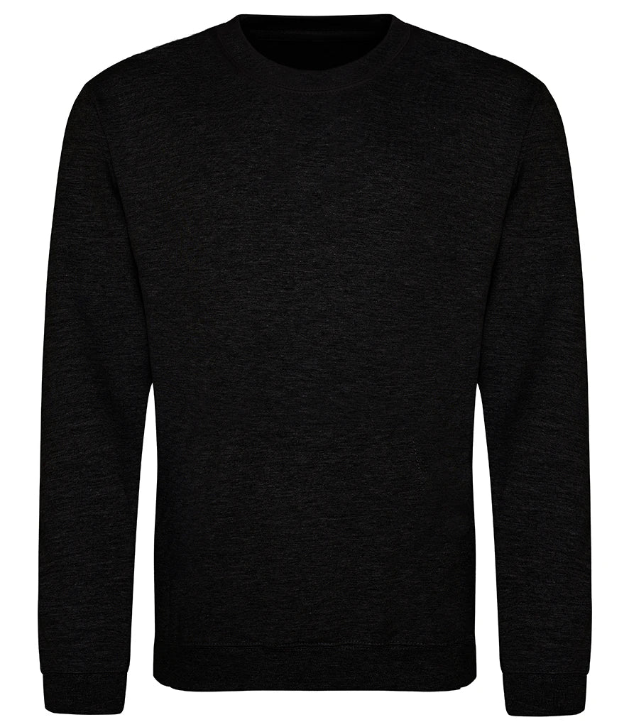 Just Hoods JH030 AWDis Sweatshirt in Black Smoke