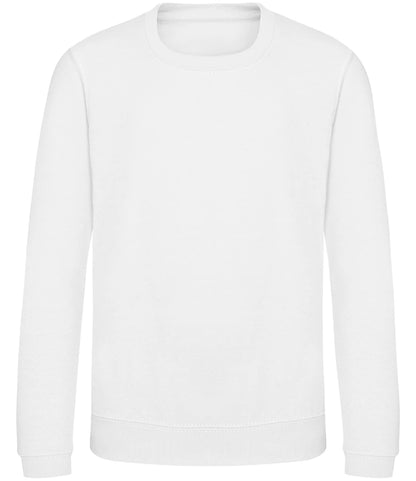 Just Hoods JH030B AWDis Kids Sweatshirt in Arctic White