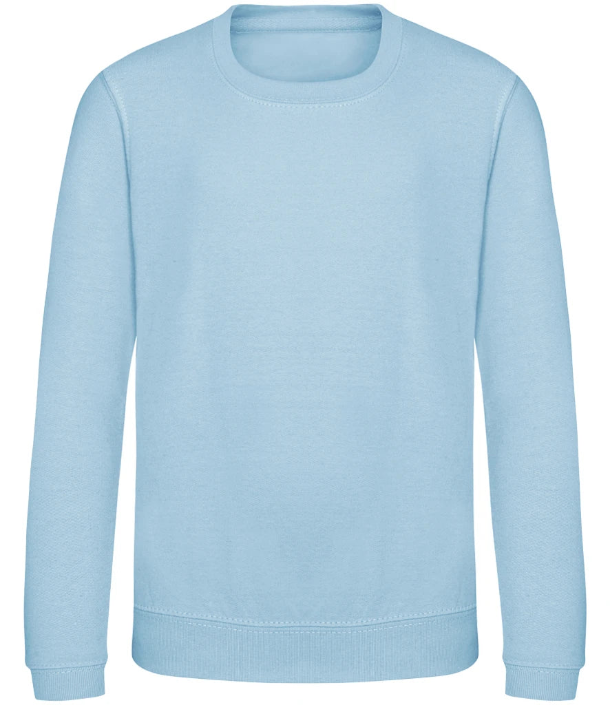 Just Hoods JH030B AWDis Kids Sweatshirt in Ice Blue