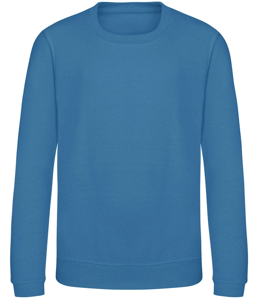 Just Hoods JH030B AWDis Kids Sweatshirt in Sapphire Blue