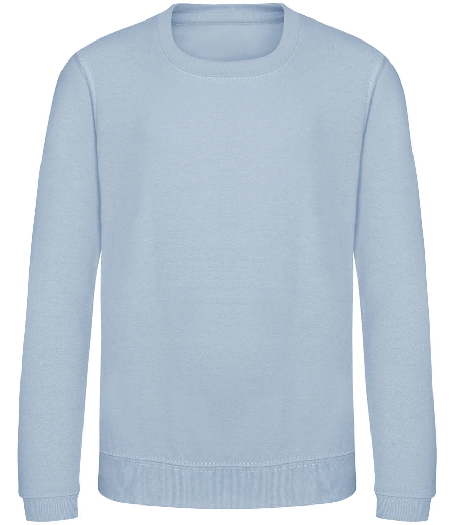 Just Hoods JH030B AWDis Kids Sweatshirt in Sky Blue