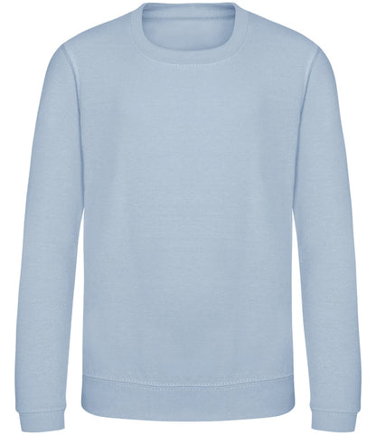 Just Hoods JH030B AWDis Kids Sweatshirt in Sky Blue
