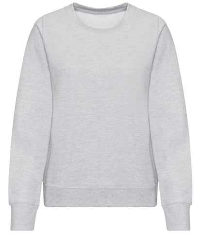 Just Hoods JH030F AWDis Ladies Sweatshirt in Heather Grey
