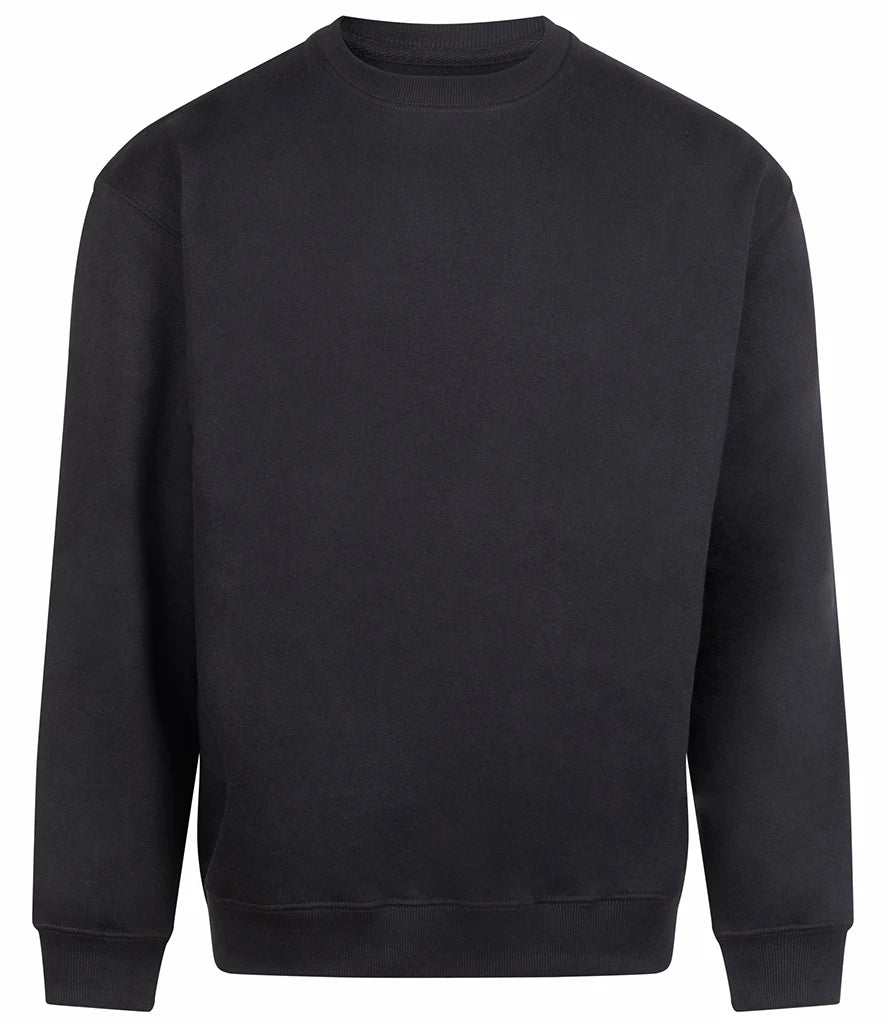 Just Hoods JH113 AWDis Vision Heavyweight Sweatshirt in Deep Black