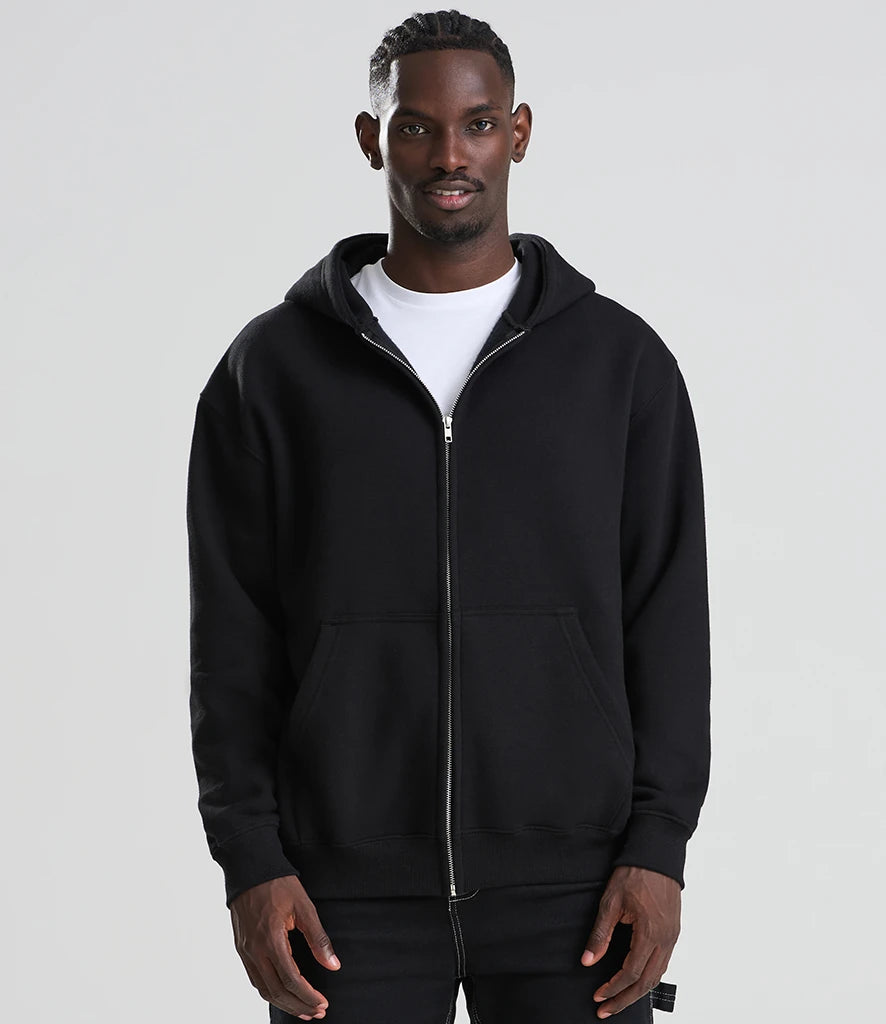 Just Hoods JH115 Vision Heavyweight Zoodie in Deep Black