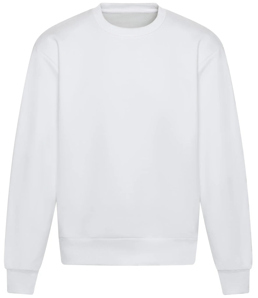 Just Hoods JH123 AWDis Signature Heavyweight Sweatshirt in Arctic White