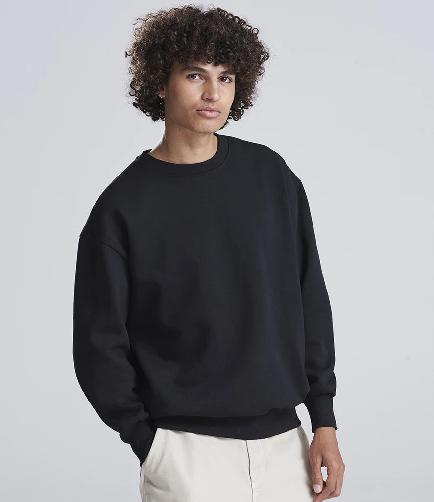 Just Hoods JH123 AWDis Signature Heavyweight Sweatshirt in Deep Black