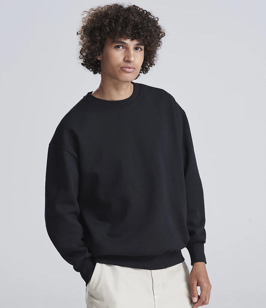 Just Hoods JH123 AWDis Signature Heavyweight Sweatshirt in Deep Black