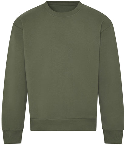 Just Hoods JH123 AWDis Signature Heavyweight Sweatshirt in Earthy Green