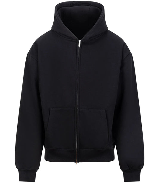 Just Hoods JH125 Signature Heavyweight Zoodie in Deep Black
