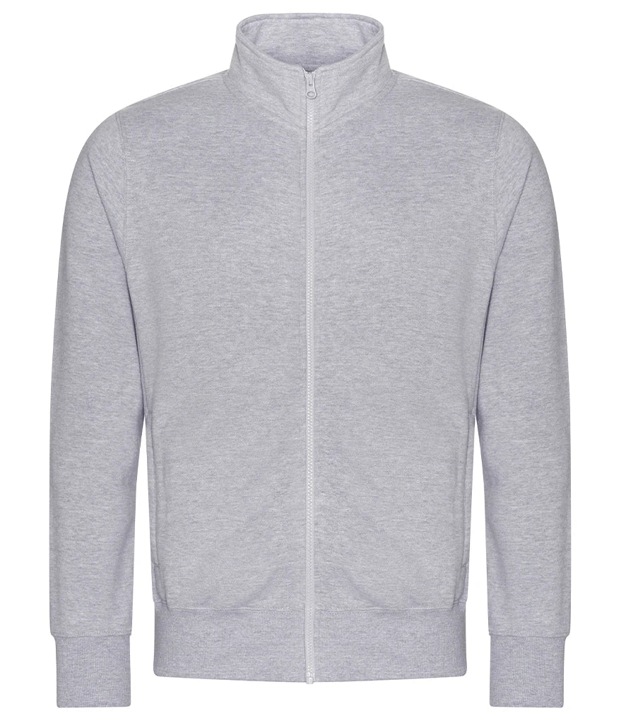Just Hoods JH147 AWDis Campus Full Zip Sweatshirt in Heather Grey