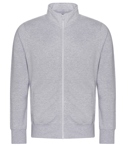 Just Hoods JH147 AWDis Campus Full Zip Sweatshirt in Heather Grey