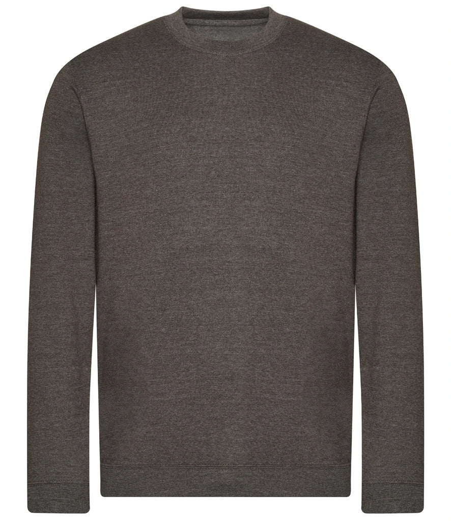 Just Hoods JH230 AWDis Unisex Organic Sweatshirt in Charcoal