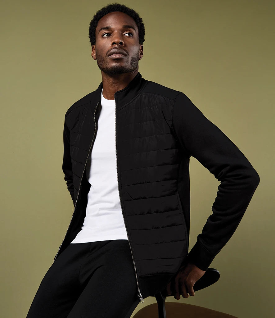 Kustom Kit K331 Kustom Kit Regular Fit Quilted Full Zip Sweat Jacket in Black