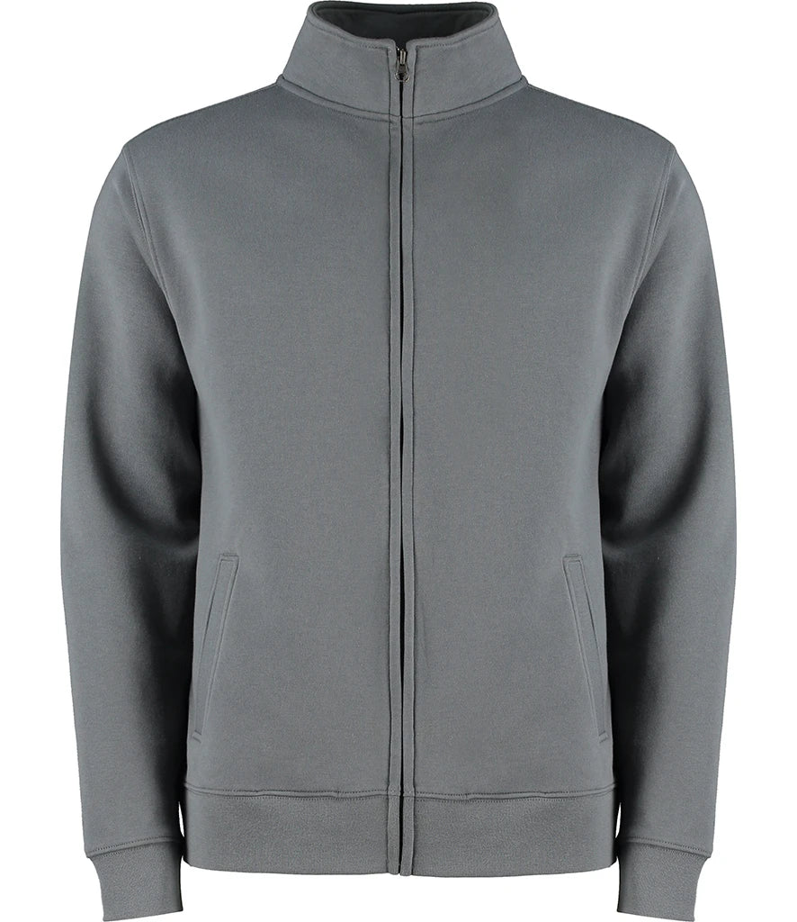 Kustom Kit K334 Kustom Kit Sweat Jacket in Dark Grey