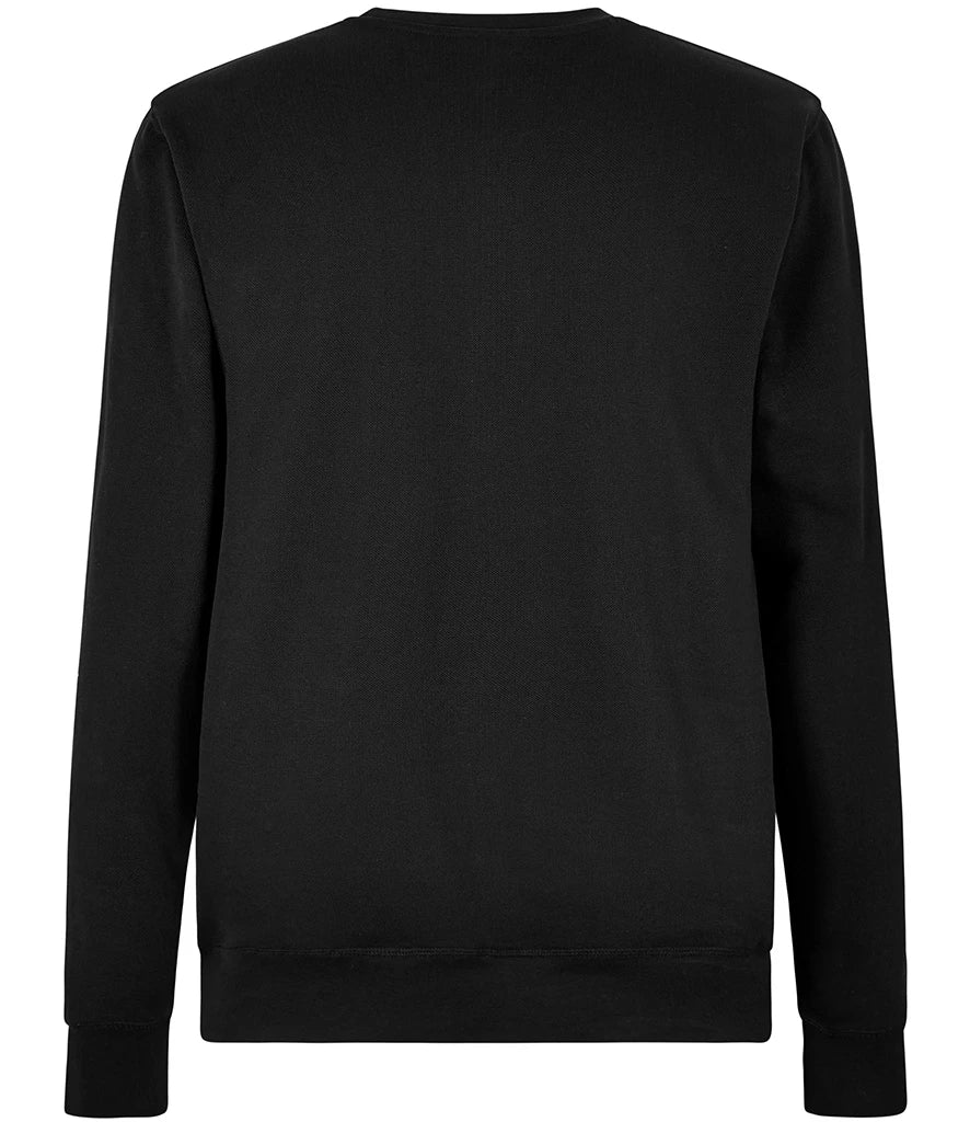 Kustom Kit K337 Kustom Kit Regular Fit Piqué Sweatshirt in Black