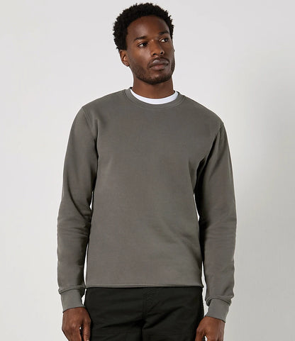 Kustom Kit K337 Kustom Kit Regular Fit Piqué Sweatshirt in Dark Grey