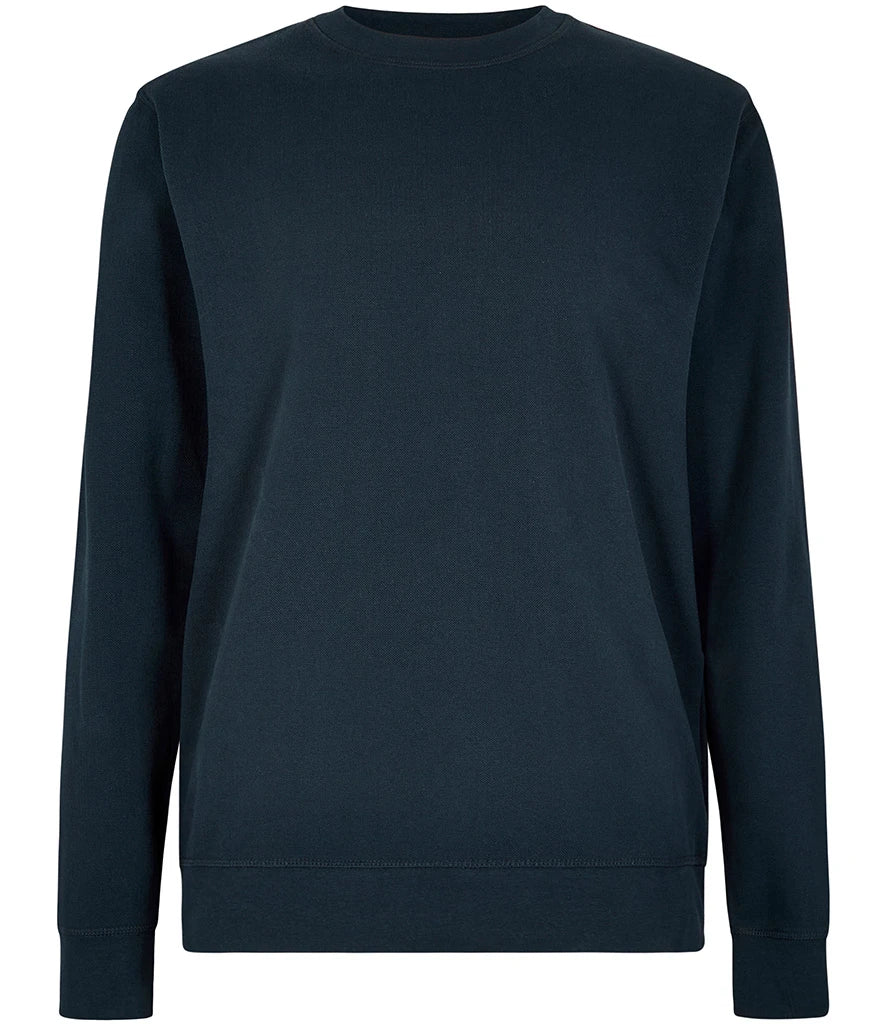 Kustom Kit K337 Kustom Kit Regular Fit Piqué Sweatshirt in Navy