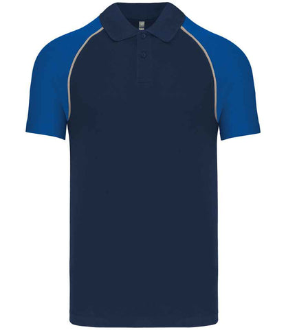 Kariban KB226 polo in Navy/Royal Blue