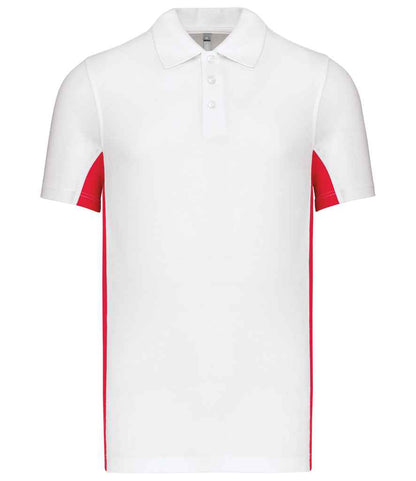 Kariban KB232 polo in White/Red