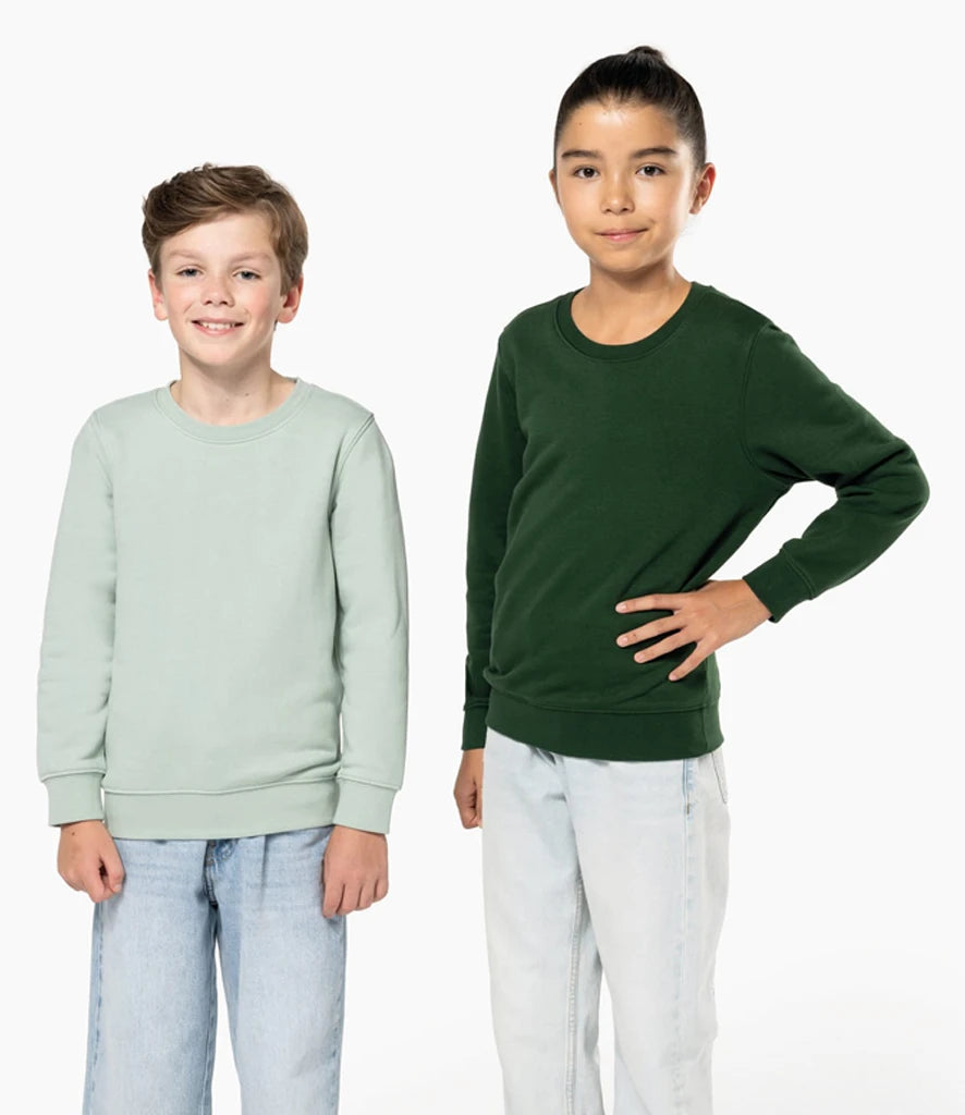 Kariban KB4026 Kariban Kids Crew Neck Sweatshirt in Forest Green