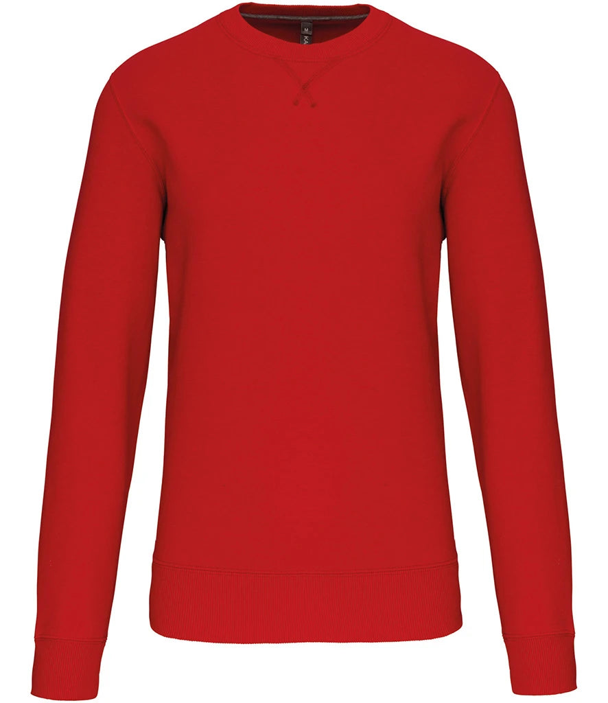 Kariban KB442 Kariban Crew Neck Sweatshirt in Red