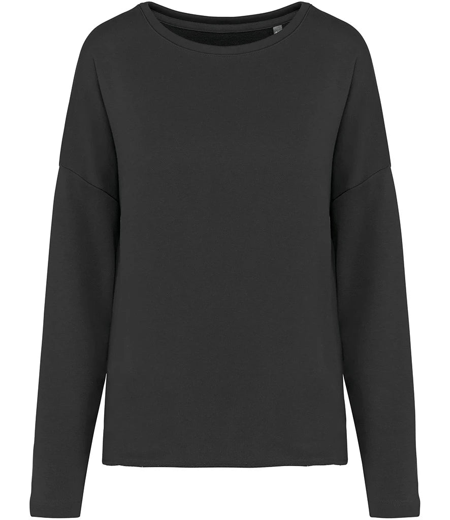 Kariban KB471 Kariban Ladies Oversized Sweatshirt in Black