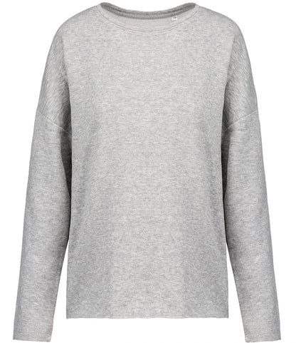 Kariban KB471 Kariban Ladies Oversized Sweatshirt in Light Grey