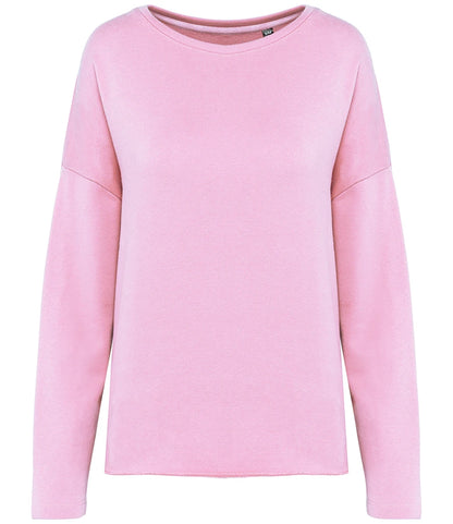 Kariban KB471 Kariban Ladies Oversized Sweatshirt in Pale Pink