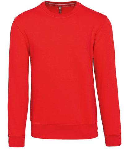 Kariban KB488 Kariban Crew Neck Sweatshirt in Red