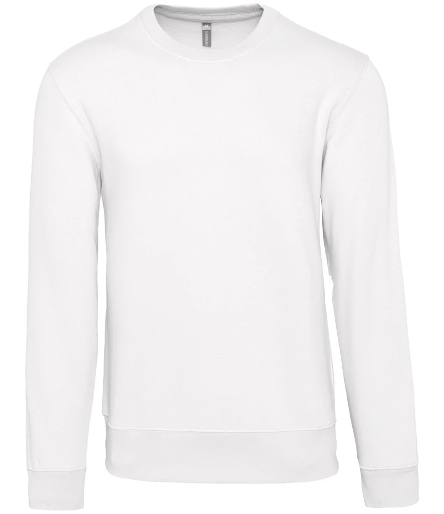 Kariban KB488 Kariban Crew Neck Sweatshirt in White