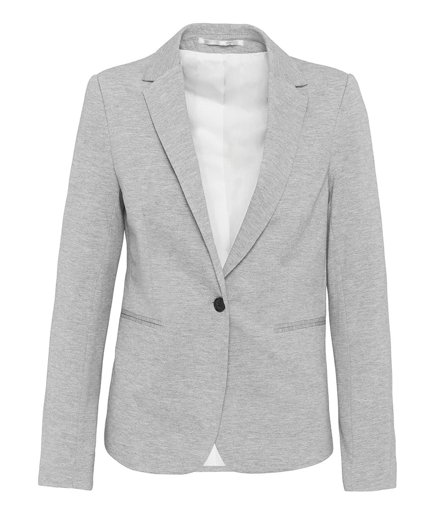 Kariban KB6133 Kariban Ladies Knitted Blazer in Light Grey Heather